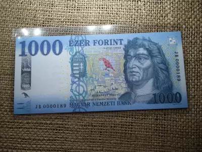 1000 forint 2021 JB , UNC , alacsony sorszám