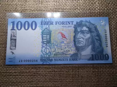 1000 forint 2021 JD , UNC , alacsony sorszám
