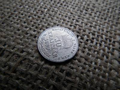 Ezüst 10 krajcár 1869 KB MKVP  , nagyon szép ! 