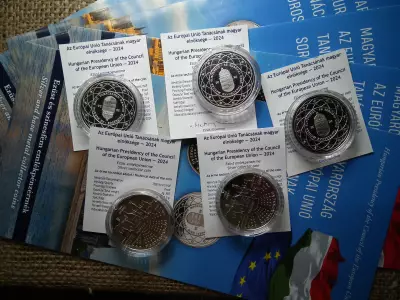 Az EU Tanácsának magyar elnöksége ezüst 7500 forint 2024 PP - bontatlan kapszula+certi+prospektus ! ár/db , D