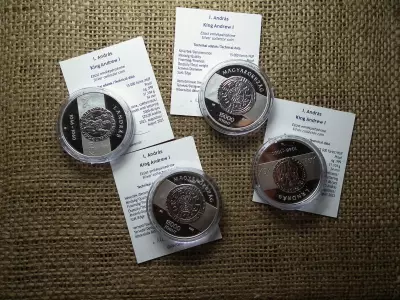 I. András szín ezüst 15000 forint 2023 PP - bontatlan kapszula, certi ! Ár/db , D