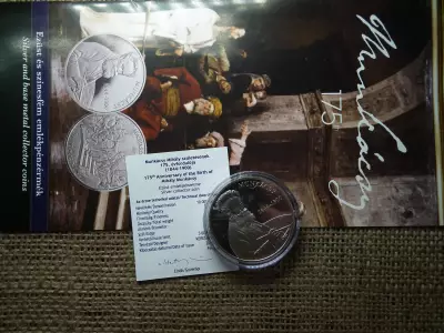 Ezüst 10000 Forint 2019 Munkácsy Mihály , + certi + prospektus , D