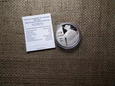 CSÓK ISTVÁN  EZÜST 10000 FORINT 2015 PP + certi , D