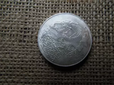 Ezüst 100 schilling 1977 Festung Hohensalzburg