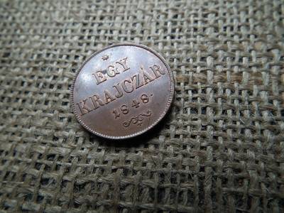 1 krajcár 1848 , extra állapot, verdefény ! 1 krajcár 1848 , extra állapot, verdefény !