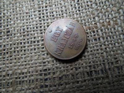 1 krajcár 1848 , gyönyörű 1 krajcár 1848 , gyönyörű