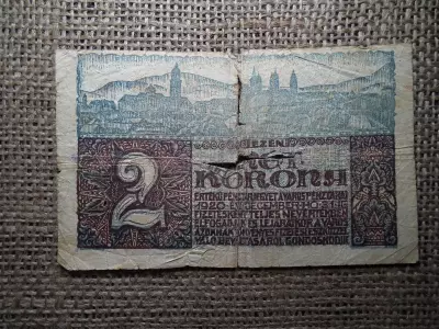 Pécs Szabad Királyi Város Házipénztára 2 Korona 1920
