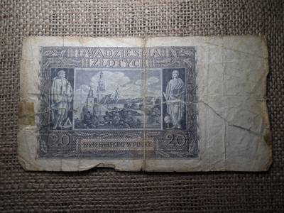 Lengyelország 20 zloty 1940 , német megszállás Lengyelország 20 zloty 1940 , német megszállás