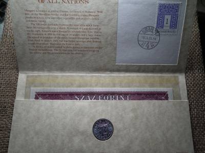 100 Forint 1995 UNC bankjegy bliszter 1991 50 fillér érmés boríték , bliszter ! Ritka 100 Forint 1995 UNC bankjegy bliszter 1991 50 fillér érmés boríték , bliszter ! Ritka
