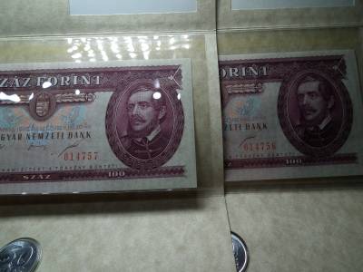 Sorszámkövető 100 Forint 1995 UNC bankjegy bliszter 1991 50 fillér érmés boríték , bliszter ! Ritka Sorszámkövető 100 Forint 1995 UNC bankjegy bliszter 1991 50 fillér érmés boríték , bliszter ! Ritka