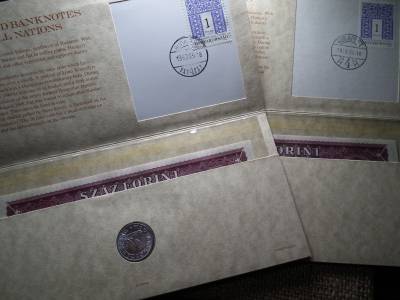 Sorszámkövető 100 Forint 1995 UNC bankjegy bliszter 1991 50 fillér érmés boríték , bliszter ! Ritka Sorszámkövető 100 Forint 1995 UNC bankjegy bliszter 1991 50 fillér érmés boríték , bliszter ! Ritka