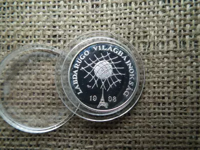 LABDARÚGÓ VILÁGBAJNOKSÁG 1998 ,  750 FORINT 1997 , ezüst PP 