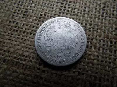 Ezüst 1 florin 1859 M 