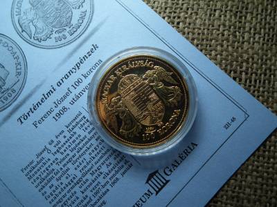 100 korona 1908 utánveret 100 korona 1908 utánveret