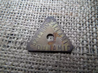 Esztergomi Állami Dunahid bárca , Bronz , Lyukasztott 