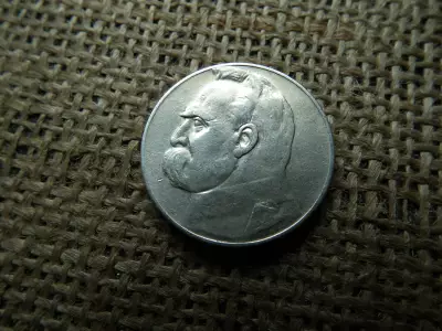 Lengyelország , ezüst 5 zlotych 1935 , zloty , Józef Piłsudski