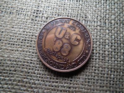 Gróf Széchenyi István emlékérme U&C 1988 Gróf Széchenyi István emlékérme U&C 1988