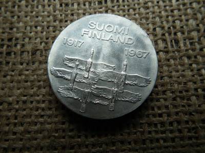 Finnország , ezüst 10 márka 1967 , markkaa , Függetlenség Finnország , ezüst 10 márka 1967 , markkaa , Függetlenség