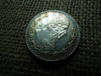 Mexikó , ezüst 1 peso 1958 , extra 