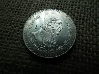 Mexikó , ezüst 1 peso 1964 , extra 