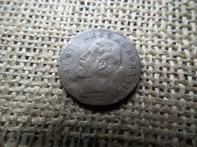 Románia 5 bani 1884 ,  I. Károly