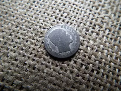 Dánia , ezüst 4 Skilling 1856 , Rigsmønt - Frederik VII