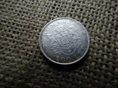 Románia ezüst 200 lei 1942 , I. Mihály
