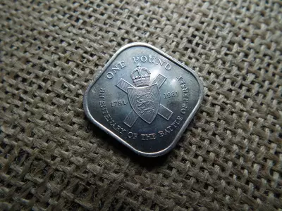 Jersey , 1 font 1981 , pound  - II. Erzsébet ,  jersey-i csata