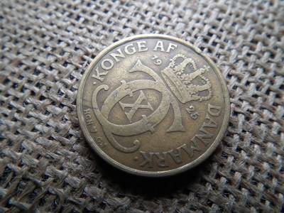 Dánia 2 kroner 1925 , korona Dánia 2 kroner 1925 , korona