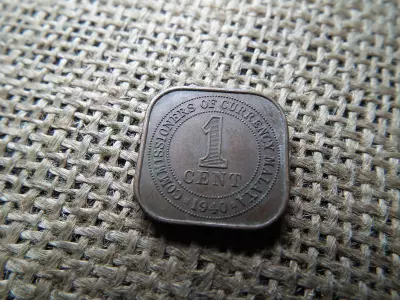 Malajzia 1 cent 1940 - VI. György nagybetűs