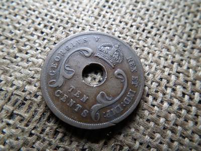 Kelet Afrika 10 cent 1922 - VI. György , cents Kelet Afrika 10 cent 1922 - VI. György , cents