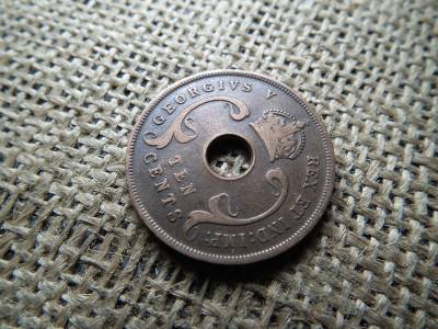 Kelet Afrika 10 cent 1925 - VI. György , cents Kelet Afrika 10 cent 1925 - VI. György , cents