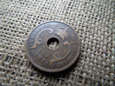 Kelet Afrika 10 cent 1933 - VI. György , cents Kelet Afrika 10 cent 1933 - VI. György , cents