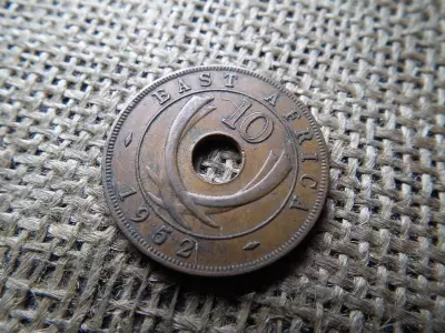 Kelet Afrika 10 cent 1952 - VI. György , cents
