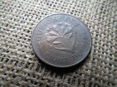 Guernsey 8 Doubles 1956 - Elizabeth II Guernsey 8 Doubles 1956 - Elizabeth II