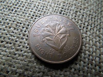 Guernsey 8 Doubles 1959 - Elizabeth II Guernsey 8 Doubles 1959 - Elizabeth II