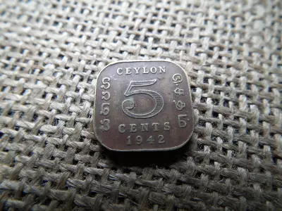 Srí Lanka 5 cents 1942