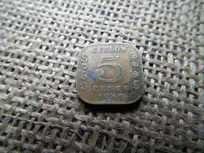 Srí Lanka 5 cents 1945