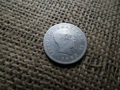 Olaszország ezüst 1 lira 1863 , lire , Olaszország ezüst 1 lira 1863 , lire ,