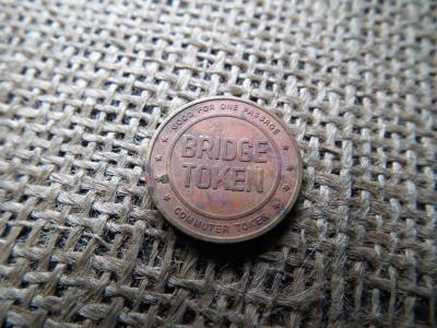 Pennsylvania , New Jersey híd zseton , token , 1934 Pennsylvania , New Jersey híd zseton , token , 1934