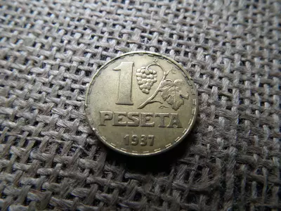 Spanyolország 1 peseta 1943 , Rubia 