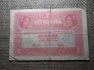 2 korona 1917 , felülbélyegzett ! 2 korona 1917 , felülbélyegzett !