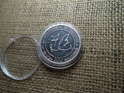 Venezuela , ezüst 100 bolivares 1981 PP  Venezuela , ezüst 100 bolivares 1981 PP