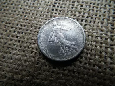 Franciaország ezüst 1 frank 1912 , franc