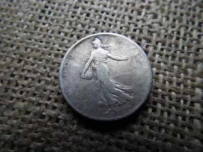 Franciaország ezüst 2 frank 1898 , francs