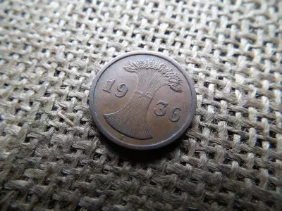 Birodalmi 2 pfennig 1936 E , reichspfennig , ritka