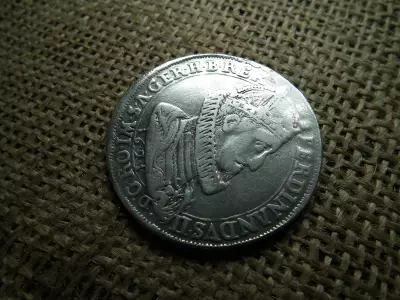 Ferdinánd ezüst tallér 1621 , füles volt