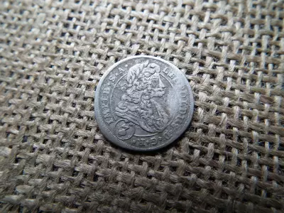 Lipót , ezüst 3 krajcár 1699 CK , ritka ! kreuzer