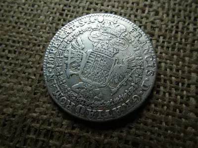 Ferenc , ezüst tallér 1763 , koronatallér