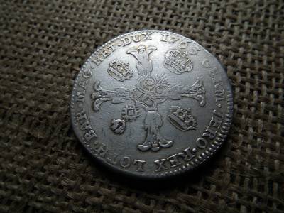 Ferenc , ezüst tallér 1763 , koronatallér , nagyon szép  Ferenc , ezüst tallér 1763 , koronatallér , nagyon szép